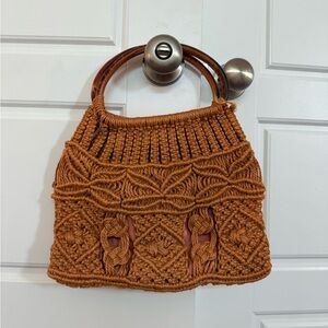 Handcrafted Tan Woven Bag